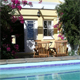 plunge pool and garden area